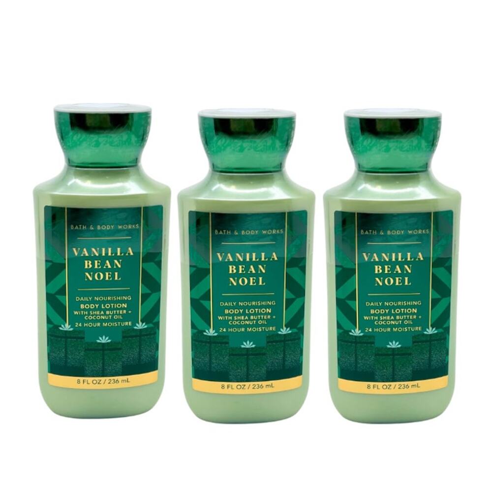 Bath & Body Works VANILLA BEAN NOEL Body Lotion Pack of 3 (2023 Edition) - Picture 2 of 4